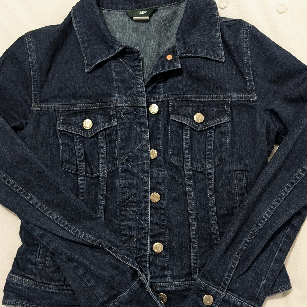 J. Crew Blue Jean Jacket Classic Denim Style